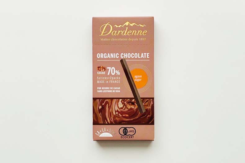 LA・LA・SEEK Dardenneチョコレート　アガベチョコレートカカオ70のパッケージ写真